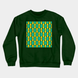 Green and Gold Pattern Crewneck Sweatshirt